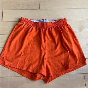Orange soffe shorts